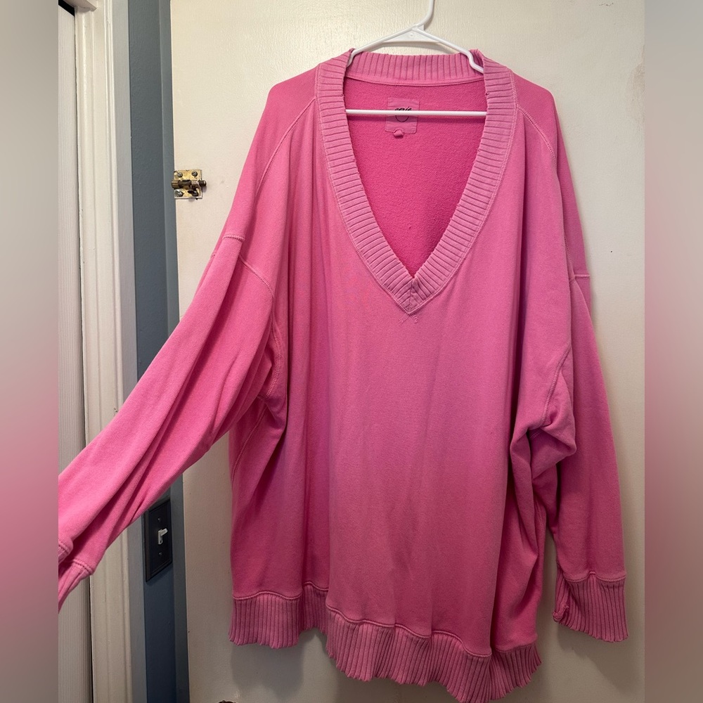 Aerie Down To Earth V-Neck sweatshirt